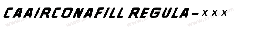 CAAirconaFill Regula字体转换